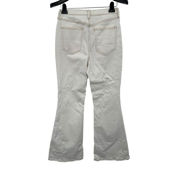 We The Free Women's White Flare Stretch Curvy Jeans Size 31 - Picture 4 of 7